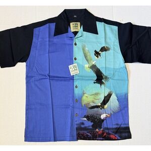 DAVID CAREY National Wildlife Federation - Men's Shirt Bald Eagle - Large NEW